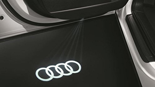 Original Audi LED Einstiegsleuchten Audi Ringe Schriftzug Logo Türbeleuchtung 4G0052133G