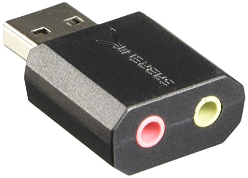 Sabrent USB Externe Soundkarte für Windows und Mac. External Sound Card Stereo Adapter for Windows und Mac. Plug and play. Keine Treiber erforderlich. (AU-MMSA)