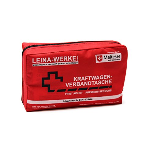 Leina 11008 Verbandtasche Compact ohne Klett, Red/ Black/ White