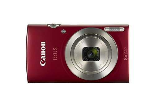 Canon IXUS 185 Digitalkamera (20 Megapixel, 8x optischer Zoom, 6,8 cm (2,7 Zoll) LCD Display, HD Movies) rot