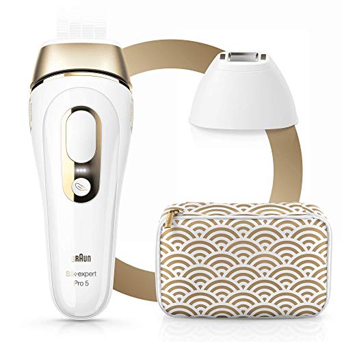 Braun Silk·Expert Pro 5 PL5137 IPL-Haarentfernungsgerät (dauerhafte Haarentfernung) weiß und gold
