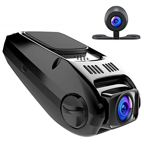apeman Dashcam Autokamera GPS Dual Lens Full HD 1080P 170¡ã Weitwinkel mit G Sensor, WDR, Loop-Aufnahme, Bewegungserkennung