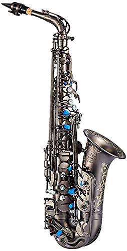 Saxophones Leistung Holzblasinstrument Anfänger Erwachsene Baritonsaxophon Einstufungstest Reed Profi-Tasche E Wohnung Verwenden Messing Black Nickel Schnitzen Abalone Shell + Messing
