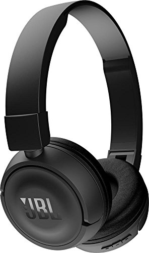 JBL T450BT Kabelloser On-Ear Bluetooth Kopfhörer mit Integrierter Musiksteuerung und Mikrofon Kompatibel mit Apple und Android Geräten -Schwarz