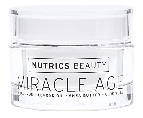 Nutrics Beauty | Anti Age Tages und Nachtcreme | Hyaluronsäure + Aloe Vera + Shea Butter | 50 ml | Ohne Silikone - Made in Germany