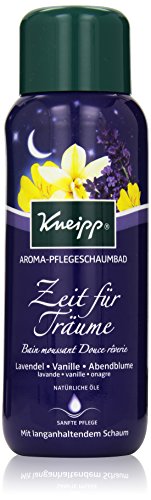 Kneipp Aroma-Pflegeschaumbad Zeit für Träume Lavendel Vanille und Abendblume, 400 ml