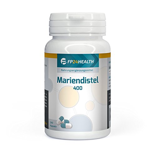 FP24 Health Mariendistel 400 mit 80 % Silymarin - 400mg pro Kapsel - 240 Kapseln - Hochdosiert - Top Qualität - Made in Germany