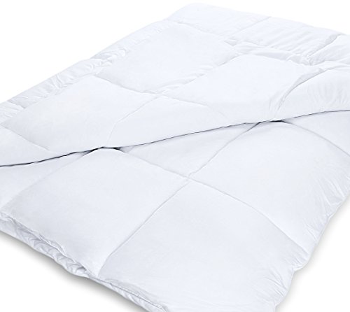 4 Jahreszeiten Bettdecke, Quilted Steppdecke, Ultra Plüsh Hypoallergen, Silikon Faserfüllung, Premium Steppdecke Von Utopia Bedding (Weiß,135 x 200 cm)