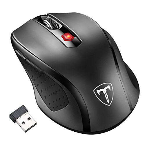 VicTsing Mini Schnurlos Maus Wireless Mouse 2.4G 2400 DPI 6 Tasten Optische Mäuse mit USB Nano Empfänger Für PC Laptop iMac Macbook Microsoft Pro, Office Home