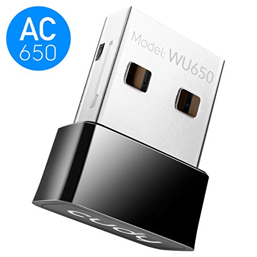 Cudy WU650 AC650 650Mbit/s USB WLAN Stick, WLAN Adapter für PC - Nano-Größe | Kompatibel mit Windows XP / 7/8 / 8.1/10, Mac OS 10.6-10.11