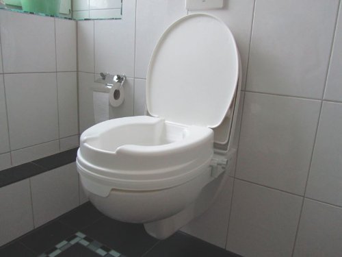 Toilettensitzerhöher 10 cm mit Deckel Relaxon Basic - Toilettensitz Toilettensitzerhöhung Wcstuhl