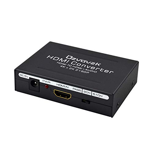 HDMI ARC Audio Extractor,192kHz DAC Converter Adapter Digital HDMI Audio zu Anolog Optical TOSLINK SPDIF Coaxial und Analog 3.5mm L/R Stereo ARC Audio Konverter