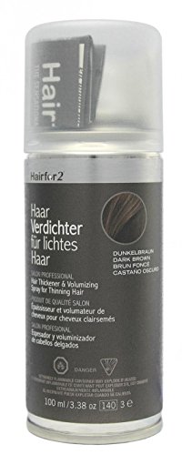 Hairfor2 Haarverdichter Spray, dunkelbraun, 1er Pack, (1x 100 ml)