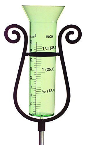 Koch Regenmesser mit Halter Regenemsser, Grün, 21 cm