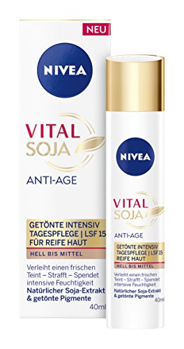 Nivea Vital Soja Anti-Age Getönte Intensiv Tagespflege, 1er Pack (1 x 40 ml)