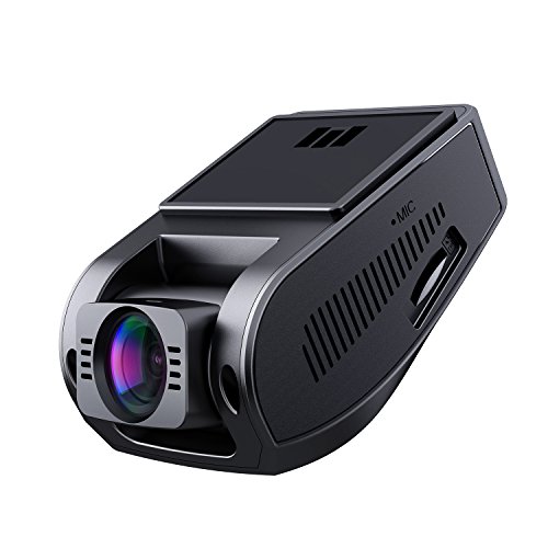 AUKEY Dashcam 1080P Kompakte Autokamera, 170° Weitwinkel, WDR Nachtsicht Bewegungssensor, Loop Aufnahme, 1,5' LCD Stealthcam inkl. 2 Ports Autoladegerät (DR02)
