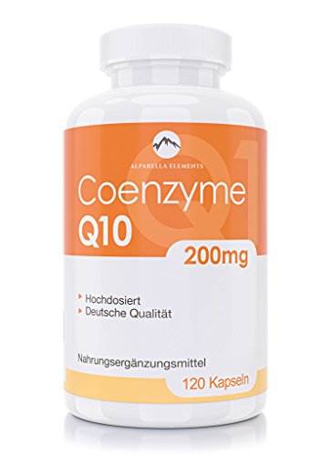 Coenzym Q10 Kapseln - 120 Stück je 200 mg - hochdosiert - Made in Germany