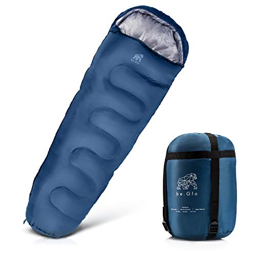 be.Glo Mumienschlafsack - Reiseschlafsack aus wasserabweisendem Material mit maximaler Wärmeleistung
