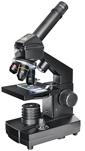 National Geographic Mikroskop Set 40x-1024x für Kinder und Erwachsene mit Auflicht-/Durchlichtfunktion und USB Kamera und umfangreichem Zubehör inklusive praktischem Transportkoffer