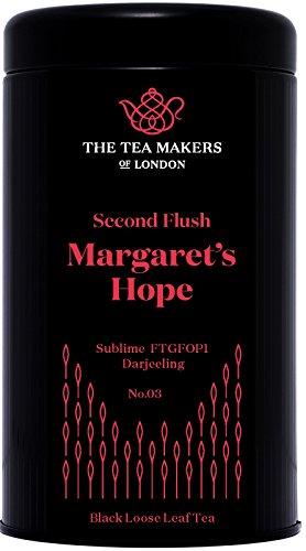 The Tea Makers of London  Darjeeling Margarets Hope FTGFOP1 Second Flush schwarzer Tee vom Teekontor, 1er Pack (1 x 125 g)