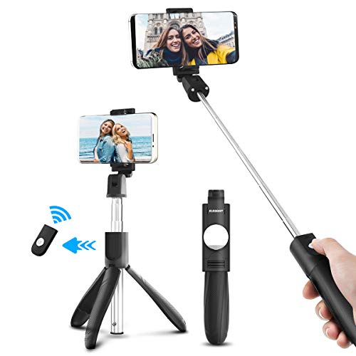 ELEGIANT Selfie Stick, Bluetooth Selfiestick Stativ 3 in 1 Selfie-Stange Selfie Stab mit Bluetooth-Fernauslöser Tripod Dreifuß erweiterbar Monopod Wireless 360°drehnbar für Smartphone 4.7-6 Zoll