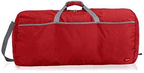AmazonBasics - Seesack / Reisetasche, groß, 98 l, Rot