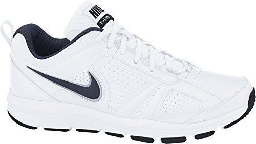 Nike Herren T-Lite Xi Low-Top, Weiß (White/Obsidian-Black-Metallic Silver 101), 43 EU