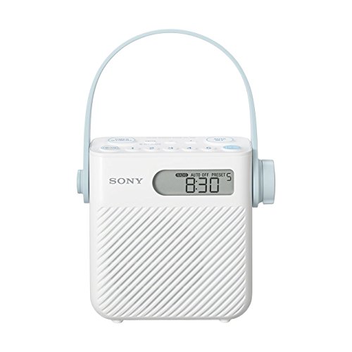 Sony ICFS80.CE7 FM/AM Water Dusche Radio,weiß