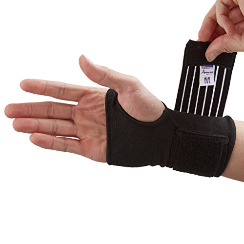 Actesso handgelenkschutz handgelenkbandage. Ideal handbandage für verstauchungen und zerrungen beim sport; bietet ausgezeichnete handgelenk stützung, ohne verlust der bewegung (Groß Schwarz)