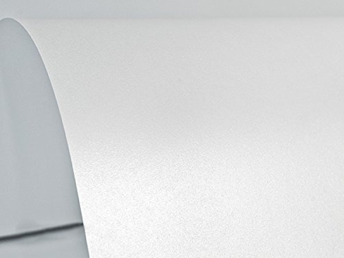 Netuno 100x Blatt Perlmutt-Weiß 125g Papier DIN A4 210x297mm, Sirio Pearl Ice White, ideal für Hochzeit, Geburtstag, Taufe, Weihnachten, Einladungen, Diplome, Visitenkarten, Grußkarten, Scrapbooking