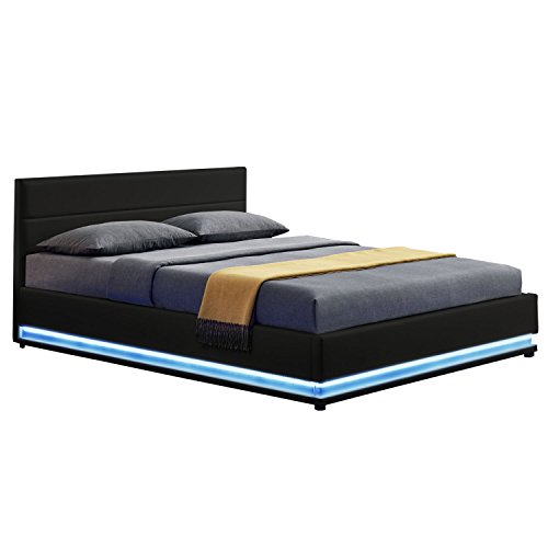 ArtLife Polsterbett Toulouse mit Rundum LED und Bettkasten in 2 Größen und 3 Farben