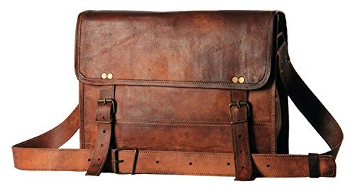 Honey Leather Exporters Herren-Ledertasche, Echtleder, Messenger-Taschen, Laptop-/Aktentasche