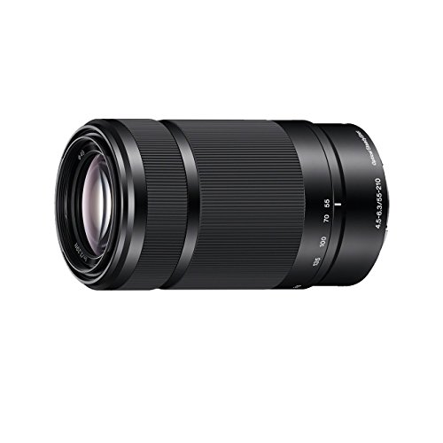 Sony SEL-55210 Tele-Zoom-Objektiv (55-210 mm, F4.5–6.3, OSS, APS-C, geeignet für A6000, A5100, A5000 und Nex Serien, E-Mount) schwarz