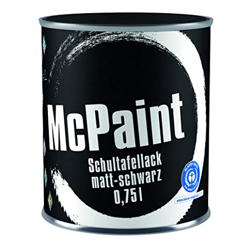 McPaint Schultafellack für innen, einfacher Effekt, matt, 0,750L, schwarz