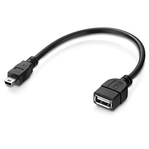 adaptare 41008B USB-OTG Adapter-Kabel Mini-USB-Stecker USB-Buchse Typ A für Autoradio, Navi