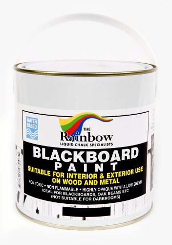 Tafelfarbe für Kreidetafel, Schwarz, 1 Liter