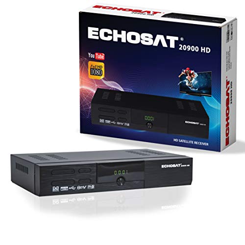 hd-line Echosat 20900 Digital Satelliten Sat Receiver - (HDTV, DVB-S/S2, HDMI, SCART, 2X USB 2.0, Full HD 1080p) [Vorprogrammiert für Astra Hotbird Türksat]
