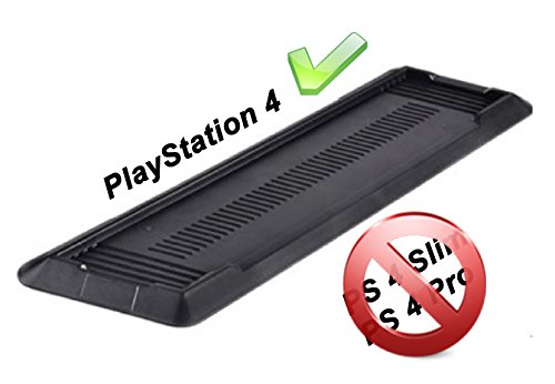 GAMINGER PlayStation 4 Standfuß Vertikal Stand - Zum sicheren vertikalen Aufstellen der PS4 Konsole - NICHT PASSEND FÜR PS4 Slim/Pro, dafür bitte anderes Modell auswählen