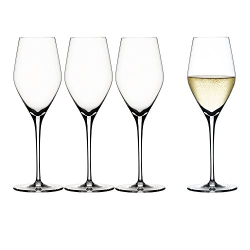Spiegelau & Nachtmann, 4-teiliges Champagnerglas-Set, Kristallglas, 270 ml, Authentis, 4400185