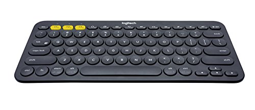Logitech K380 Bluetooth-Tastatur für Windows, Mac, Chrome und Android dunkelgrau (QWERTZ, deutsches Tastaturlayout)