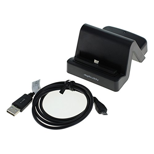 digibuddy USB Dockingstation 1401, Samsung-Micro-USB-Stecker Variabler Connector Schwarz