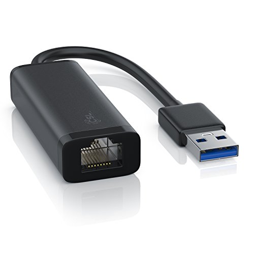 CSL - USB 3.0 auf RJ45 Gigabit Netzwerkadapter | externe Netzwerkkarte (RJ45) / Konverter | Fast Ethernet 10/100/1000 Mbit | USB 3.0 Super Speed | ideal für PC, Notebook, Ultrabook, Tablet-PC, Mini-PC