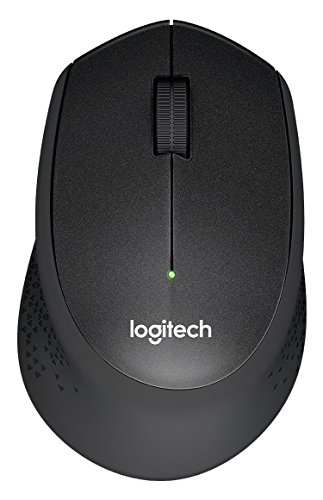 Logitech M330 Silent Plus kabellose, geräuschlose Maus (Optischer Laser, ohne Klickgeräusche, USB für Windows/MAC/Chrome OS/Linux) schwarz/grau