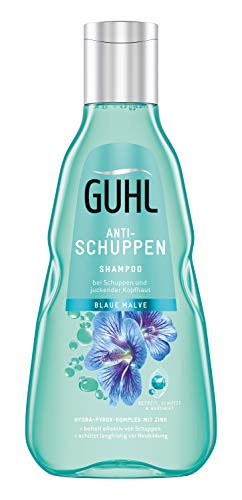 Guhl Anti-Schuppen Shampoo - mit blauer Malve und Zink - bei Schuppen und juckender Kopfhaut, 250 ml