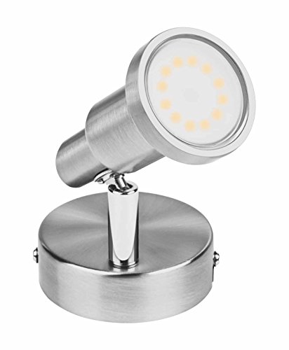 Osram LED Scheinwerfer, Spot, silber, 3 Watt, GU10- Fassung, 120° Abstrahlwinkel, Warmweiß- 2700K 4052899393646