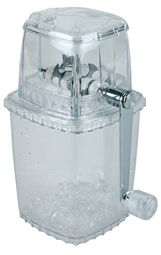 Buddy´s Bar - EIS-Zerkleinerer, hochwertiger Ice Crusher, transparent mit Edelstahl-Messern, robust und langlebig zur Herstellung von Crushed Ice