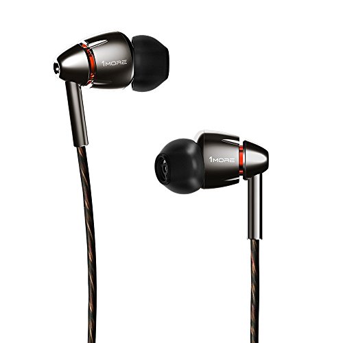 1MORE E1010 Quad-driver Hi-Fi Kopfhörer In-Ear Ohrhörer Hi-Res Audio mit Mikrofon und Fernbedienung Kompatibel mit iOS und Android