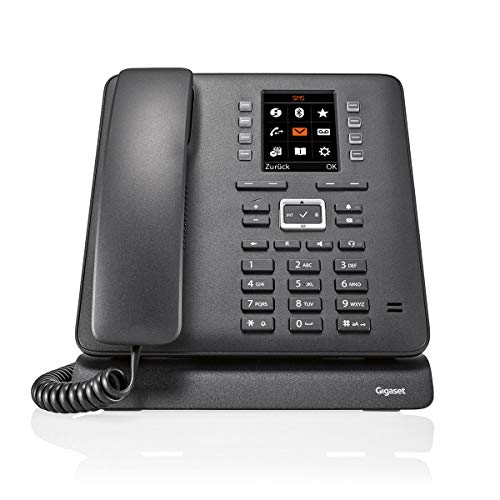 Gigaset T480HX Desktop Telefon mit grossen Tasten - Internet-Telefon für Router mit Bluetooth und UBS-Anschluss, schwarz