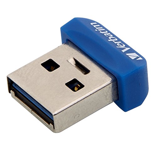 Verbatim Store 'n' Stay NANO USB 3.0-Stick - 64 GB - kleiner USB Stick mit USB 3.0 Schnittstelle, superflaches Design, blau, 98711