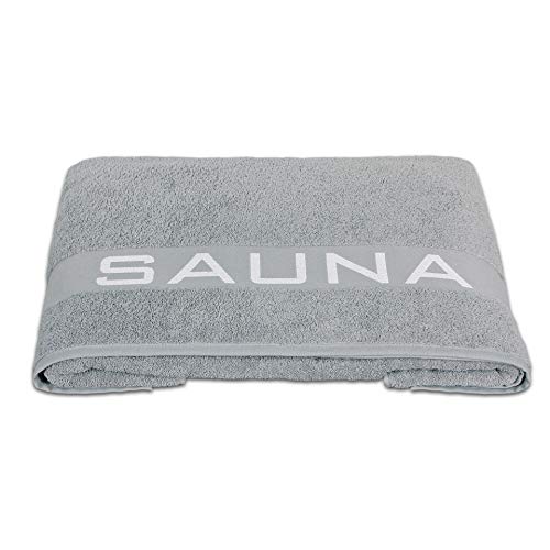 Delindo Lifestyle Handtuch-Serie COLARES grau, Saunatuch XXL in 80x200 cm für Damen und Herren